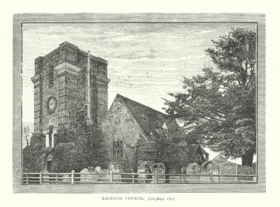Laleham kirke (gravering) av English School