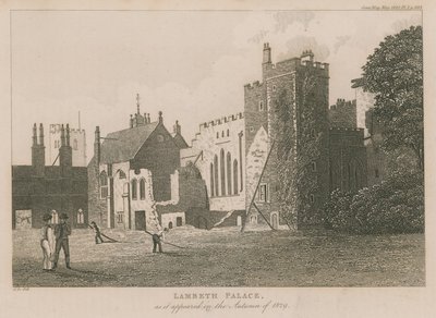 Lambeth Palace slik det så ut høsten 1829 av English School