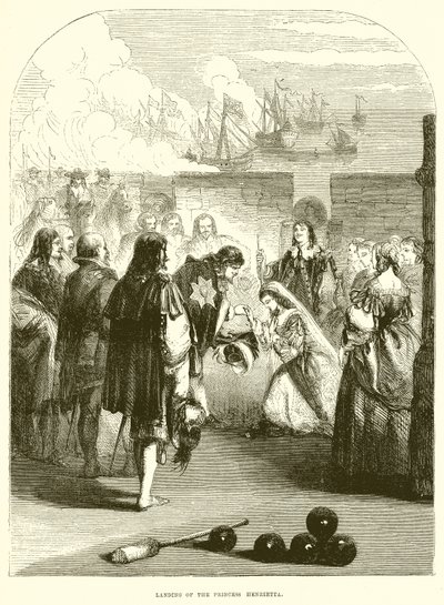 Landing av prinsesse Henrietta av English School