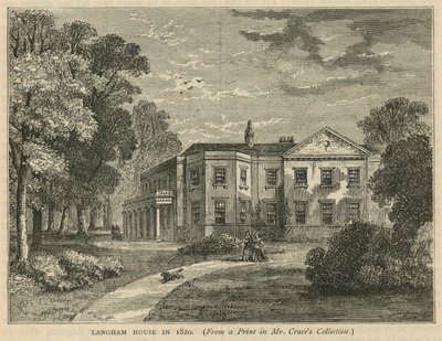 Langham House i 1820 av English School