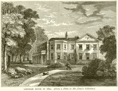 Langham House i 1820 av English School