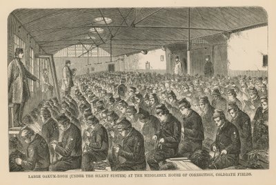 Stort eik-rom på Middlesex House of Correction av English School