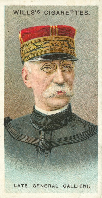 Avdøde general Gallieni (chromolitho) av English School