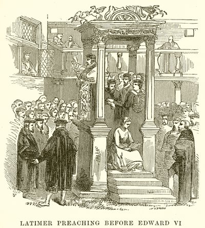 Latimer predigt vor Edward VI von English School