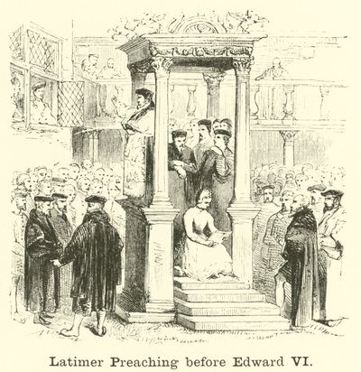 Latimer forkynner før Edward VI av English School