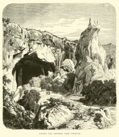 Latomie del Paradiso, nær Syracuse av English School