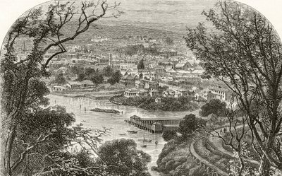 Launceston, Tasmania, ca. 1880, fra 