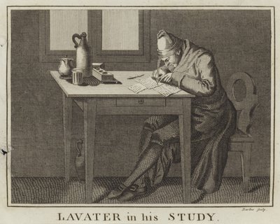 Lavater i sitt arbeidsrom av English School