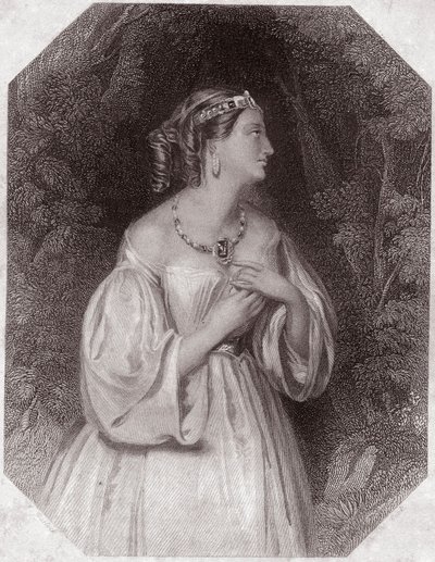 Lavinia, daughter of Titus, fiancee of Bassianus (Titus Andronicus or La Tres Lamentable Roman Tragedie by Titus Andronicus) in - “” Shakespeare
