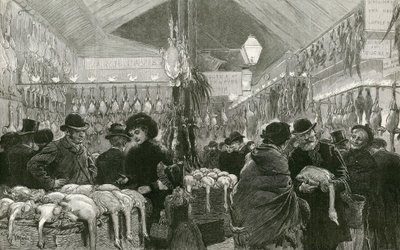 Leadenhall Market ved juletider av English School