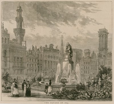 Leicester Square, London, i 1874 av English School