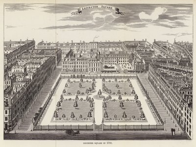 Leicester Square i 1700 av English School