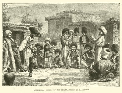 Lesghinska Dans av fjellklatrene i Daghestan av English School