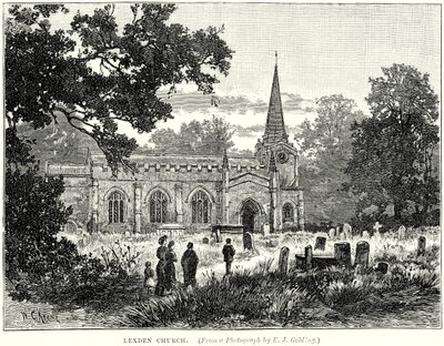 Lexden kirke (gravering) av English School
