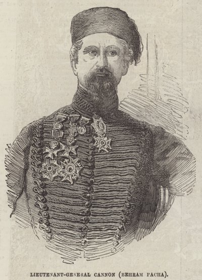Generalløytnant Cannon (Behram Pacha) (gravering) av English School
