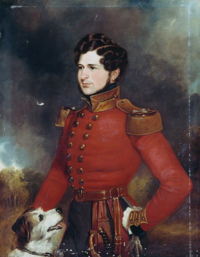 Løytnant Edward Hope Smith Bowdich (1822-82) ca. 1840 av English School