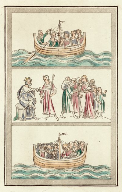 Life of Thomas Becket (farget gravering) av English School