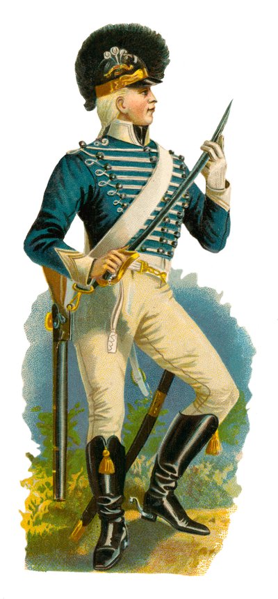 Lett dragon fra George IIIs tid, 1761-1820 av English School