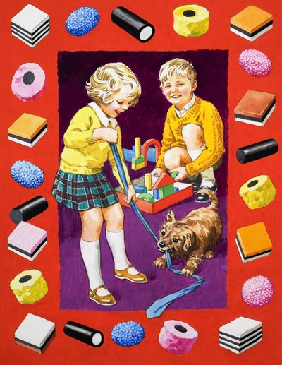 Allsorts av lakris av English School