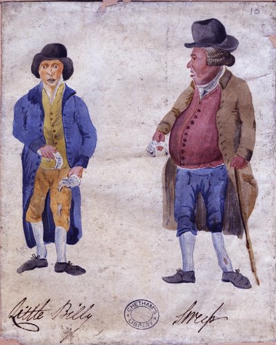Little Billy and Sweep, tidlig på 1800-tallet (wc på papir) av English School