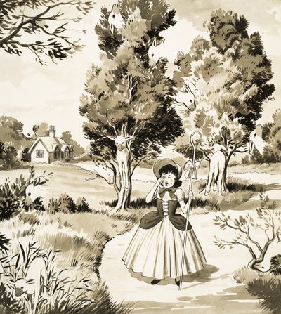 Little Bo Peep puslespillside av English School