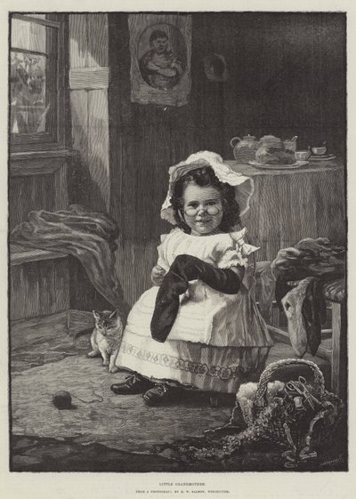 Lille bestemor (gravering) av English School