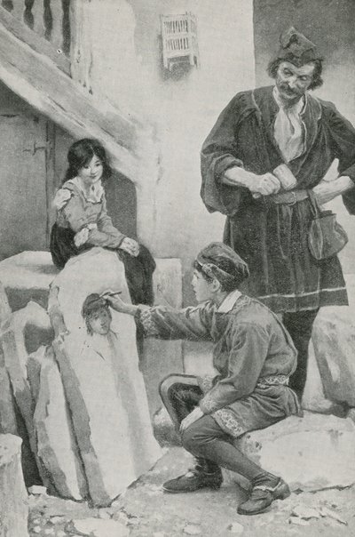 Der kleine Michael zeichnet ein Porträt von English School