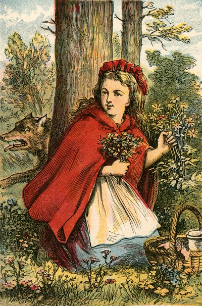 Rødhette samler blomster av English School