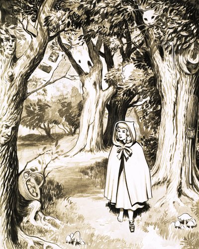 Little Red Riding Hood puslespillside av English School