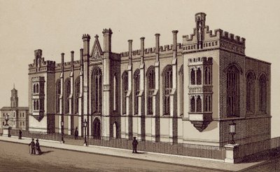 Liverpool: Liverpool College, Shaw Street (litografi) av English School