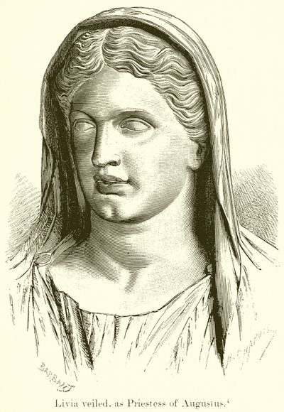 Livia Veiled, som prestinne av Augustus av English School