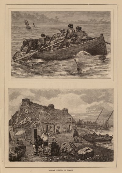 Hummerfiske, Frankrike (gravering) av English School