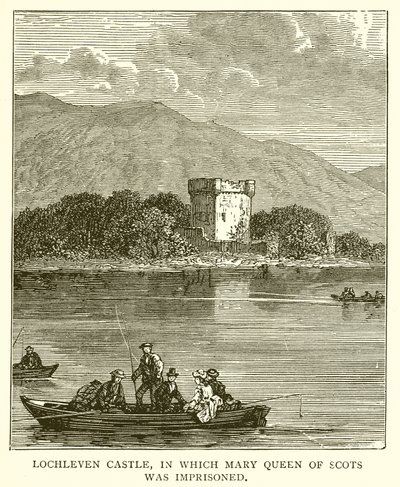 Lochleven Castle, der Mary Queen of Scots ble fengslet av English School