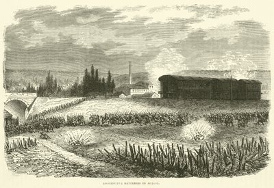 Lokomotivbatterier i aksjon, november 1870 av English School