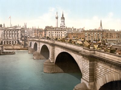 London Bridge (håndfarget bilde) av English School
