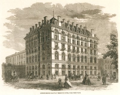 London Bridge Railway Terminus Hotel av English School