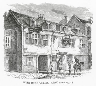 London-klubber: White Horse, Chelsea (gravering) av English School