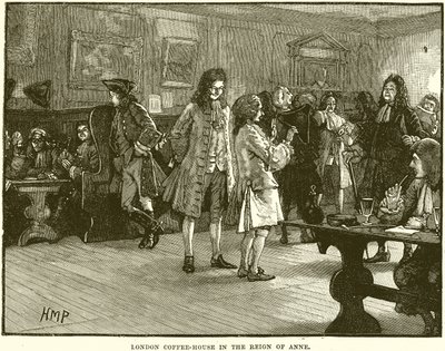 London Coffee-House in the Reign of Anne av English School