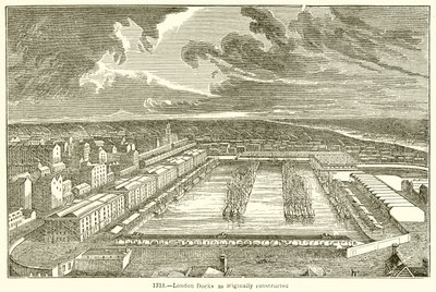 London Docks som opprinnelig bygget av English School