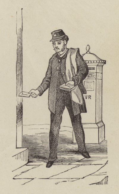 London Postman (gravering) av English School
