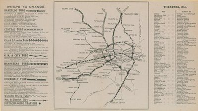 London Underground kart av English School