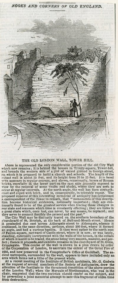 Londonmuren - Tower Hill av English School