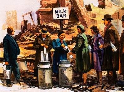 London under Blitz av English School
