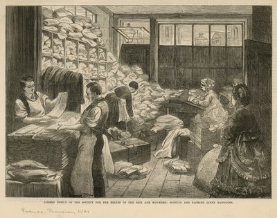 London-kontoret til Society for the lindring av syke og sårede av English School