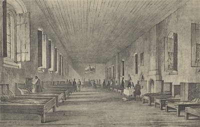 Langt kammer, 1844 (gravyr) av English School