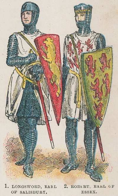 Longsword, jarl av Salisbury; Robert, jarl av Essex av English School