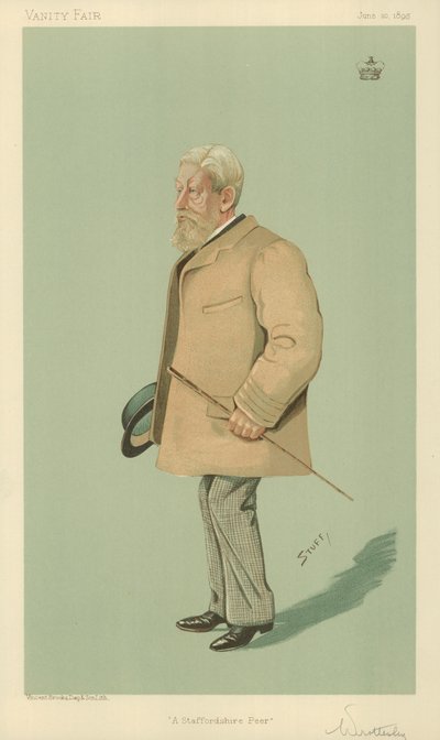 Lord Arthur Wrottesley, A Staffordshire Peer, 20. juni 1895, tegneserie Vanity Fair av English School