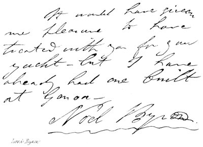 Lord Byron av English School