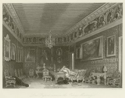 Lord Byrons rom i Palazzo Mocenigo av English School