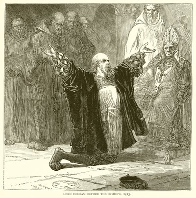 Lord Cobham før biskopene, 1413 av English School